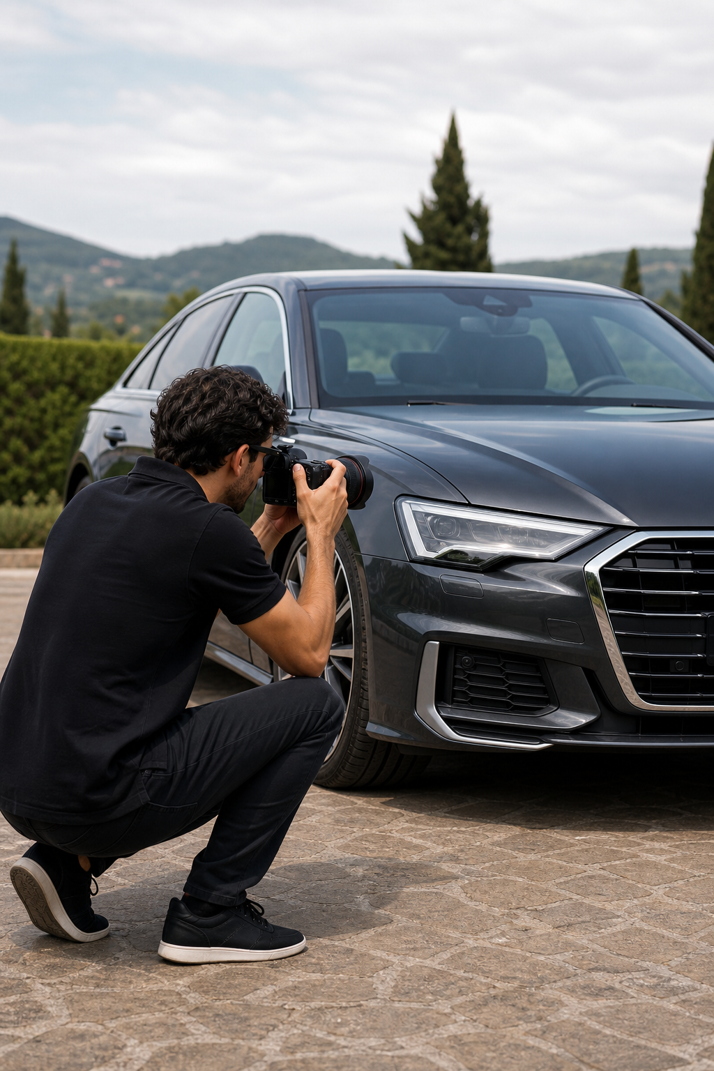 Servizio fotografico professionale dell'auto